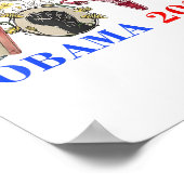 Retro Floral Obama 2028 Poster (Hoek)