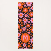 Retro Floral op maat Yogamat (Achterkant)