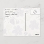  Retro Floral Paisley Persoonlijke dank Briefkaart (Achterkant)