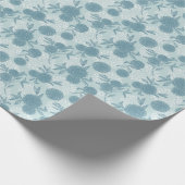 Retro Floral Patroon 2 2 Cadeaupapier (Hoek)
