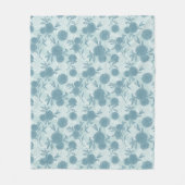 Retro Floral Patroon 2 2 Fleece Deken (Voorkant)