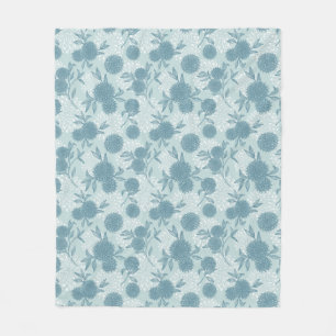 Retro Floral Patroon 2 2 Fleece Deken