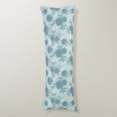 Retro Floral Patroon 2 2 Lichaamskussen (Voorkant Verticaal)