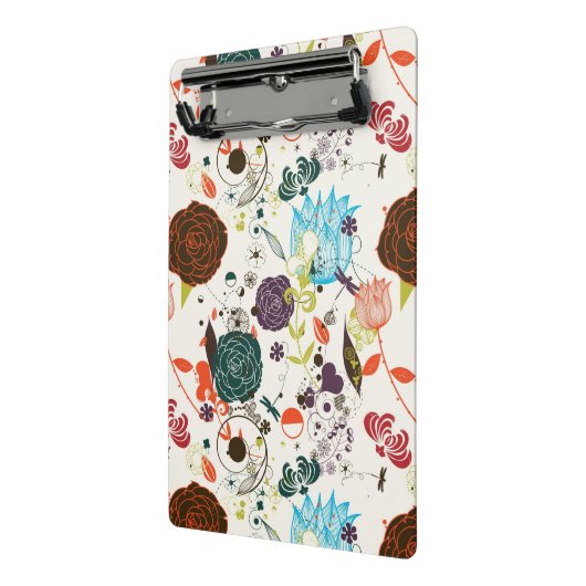 Retro Floral Patroon 2 2 Mini Klembord (Angled2)