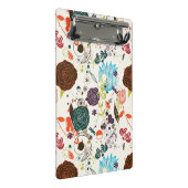 Retro Floral Patroon 2 2 Mini Klembord (Schuin)