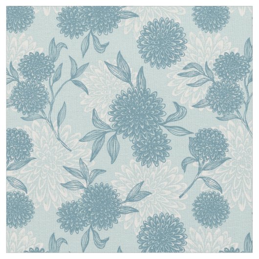 Retro Floral Patroon 2 2 Stof (Close Up)