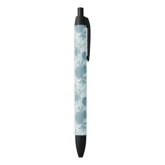 Retro Floral Patroon 2 2 Zwarte Inkt Pen (Achterkant (Verticaal))