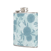 Retro Floral Patroon 2 3 Heupfles (Links)