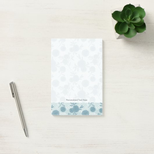 Retro Floral Patroon 2 3 Post-it® Notes (Kantoor)