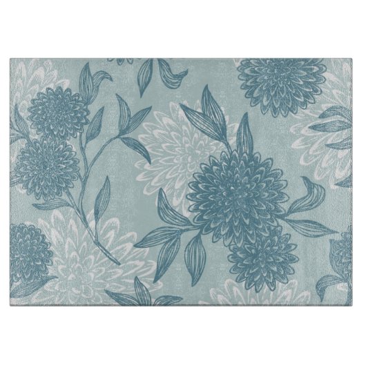 Retro Floral Patroon 2 3 Snijplank (Voorkant)