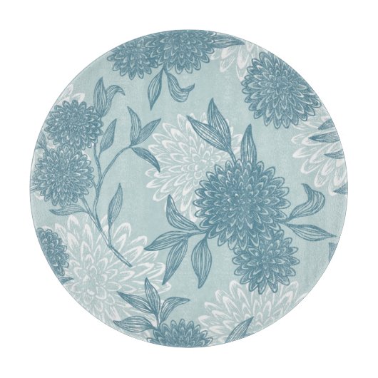 Retro Floral Patroon 2 3 Snijplank (Voorkant)