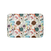 Retro Floral Patroon 2 Badmat (Voorkant)