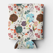 Retro Floral Patroon 2 Blikjeskoeler (Voorkant)