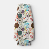 Retro Floral Patroon 2 Flesjeskoeler (Voorkant)