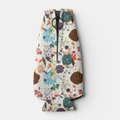 Retro Floral Patroon 2 Flesjeskoeler (Achterkant)