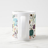 Retro Floral Patroon 2 Grote Koffiekop (Achterkant)