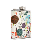 Retro Floral Patroon 2 Heupfles (Rechts)