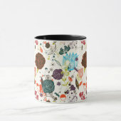 Retro Floral Patroon 2 Mok (Midden)