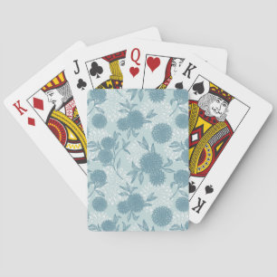 Retro Floral Patroon 2 Pokerkaarten