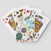 Retro Floral Patroon 2 Speelkaarten (Achterkant)