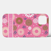 Retro Floral Pattern Case-Mate iPhone Case (Achterkant (horizontaal))