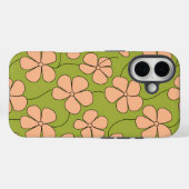 Retro Floral Pattern Case-Mate iPhone Case (Achterkant (horizontaal))