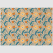 Retro Floral Pattern-document Tissuepapier (Voorkant)