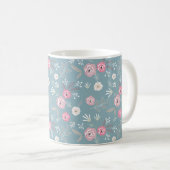 Retro floral pattern. koffiemok (Voorkant rechts)