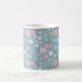 Retro floral pattern. koffiemok (Center)