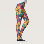 Retro Floral Pattern Leggings (Rechts)