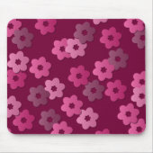 Retro Floral Pattern Mousepad Muismat (Voorkant)