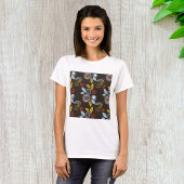 Retro Floral Pattern T-shirt