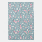 Retro floral pattern. theedoek (Verticaal)
