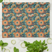 Retro Floral Pattern Theedoek (Gevouwen)