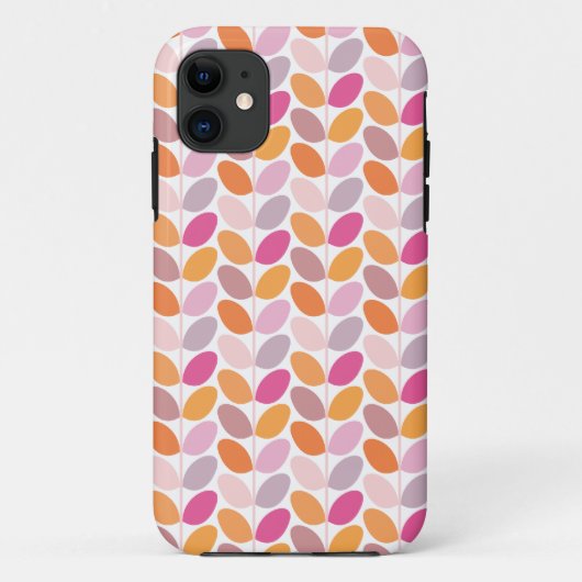 Retro Floral Patterned Hoesje (Achterkant)