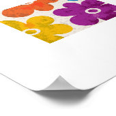 Retro Floral Pop-Art Poster (Hoek)