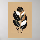 Retro Floral Poster (Voorkant)