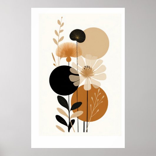  Retro Floral Poster (Voorkant)