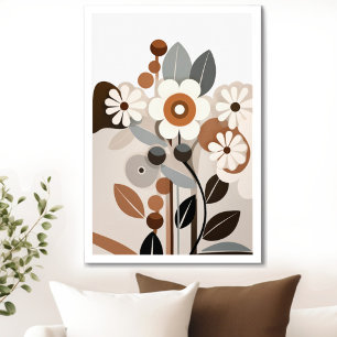 Retro Floral Poster