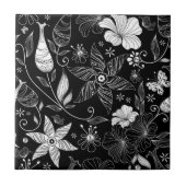 Retro Floral Print Tegel Tegeltje (Voorkant)