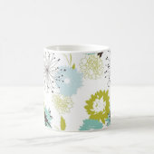 Retro Floral Seamless Koffiemok (Center)