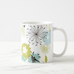 Retro Floral Seamless Koffiemok