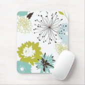 Retro Floral Seamless Muismat (Met muis)