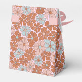 Retro Floral Seamless Pattern Bedankdoosjes (Achterkant)