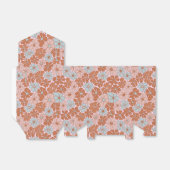 Retro Floral Seamless Pattern Bedankdoosjes (Uitgevouwen)