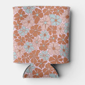 Retro Floral Seamless Pattern Blikjeskoeler (Voorkant)