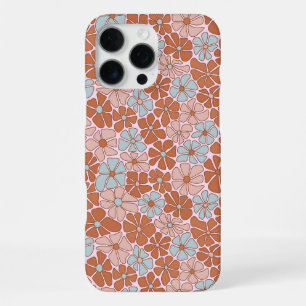 Retro Floral Seamless Pattern iPhone 16 Pro Max Hoesje
