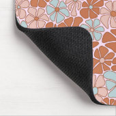 Retro Floral Seamless Pattern Muismat (Hoek)