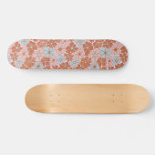 Retro Floral Seamless Pattern Persoonlijk Skateboard (Horizontaal)