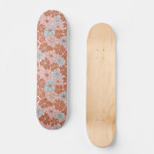 Retro Floral Seamless Pattern Persoonlijk Skateboard (Voorkant)